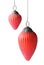 Red antic christmas baubles