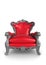 Red antique armchair