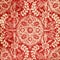 Red Antique Floral Damask Background