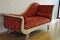 Red antique sofa