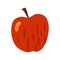 Red apple autumn - vector illustration and icon. EPS10