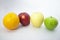 Red apple , Fresh orange , Green apple , Chinese pear