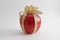 Red Apple with Gold Ribbon