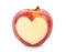 Red apple heart