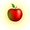 Red apple illustration.