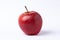 red apple on an infinite white background