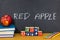 Red apple teacher favorite student school classroom education