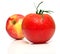 Red apple and tomato