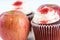 Red apple vs red velvet cupcake