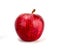 Red apple on white background, new zealand queen apple