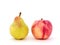 Red apple & yellow pear