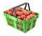 Red apples in the shopping basket