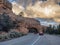 Red Arch road tunnel on the way to Bryce Canyon National Park, U