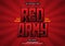 Red army text effect, Editable text effect