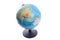 Red arrow with Covid-19 stop on the Earth globe pointing to the East Asia, China, Wuhan