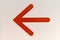 Red arrow symbol