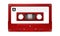 Red Audio Cassette Tape