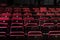 red auditorium or small theater seating