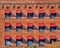 Red Awnings on a Art Deco Brick Building