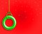 Red Background with green ring