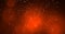 Red background with shimmering orange round boke