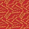 Red bacon vector textile print food seamless pattern.