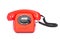 Red bakelite dial phone