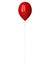 Red balloon with long ribbon