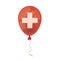 Red Balloon White Cross