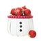 Red Balls in Snowman Basket