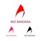 Red Bandana Logo Template