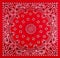 Red Bandana Print