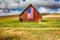 Red Barn with American flag