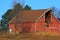 Red Barn with hay loft door missing