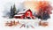 A red barn in the snow: a catalog in full color..A red barn in the snow: a catalog in full color