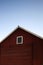 Red barn under the sky