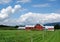 Red Barn on Vermont Landscape