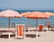 Red Beach Umbrellas