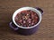 Red Bean Congee. Chinese dish with red beans.