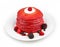 Red beetroot pancakes