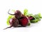 Red beets or beetroots isolated on a white background