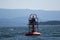 Red bell buoy in inside passage Canada