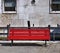 Red bench in the park