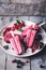 Red Berries Fruit Popsicle or Ice Cream for Summer