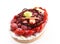 Red berry fruit flan