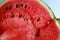 Red big tasty berry watermelon, food for summer, summer holidays with watermelon berry, vitamins for immunity