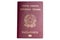 Red biometric passport of a Italian citizen