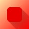 Red Blabk App Icon Template. Flat Design.
