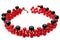 Red and Black Beaded Necklace