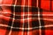 Red and black buffalo plaid seamless pattern. Classic red Scottish gingham pattern texture. Lumberjack background.